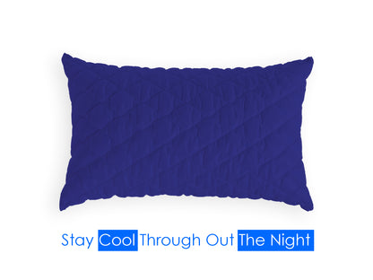 Navy Blue Quilted Pillows