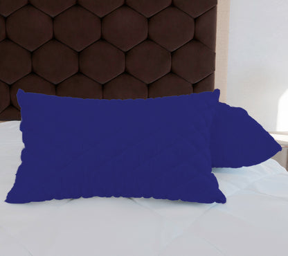 Navy Blue Quilted Pillows