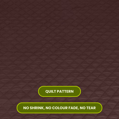 Quilted Brown Mattress Protector 