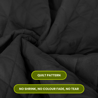 Quilted Black Mattress Protector 