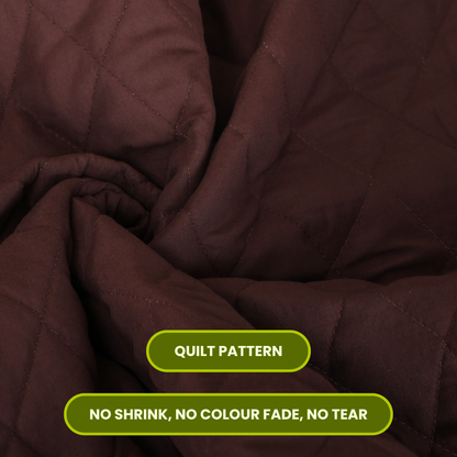 Quilted Brown Mattress Protector 