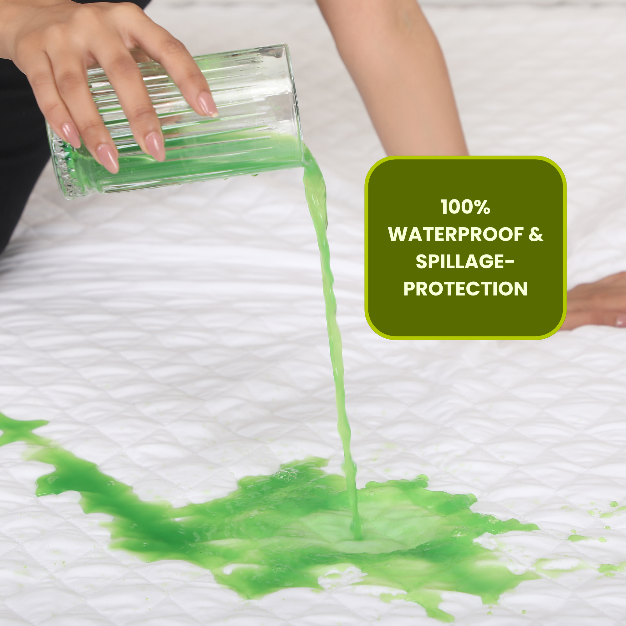 Quilted White Mattress Protector 