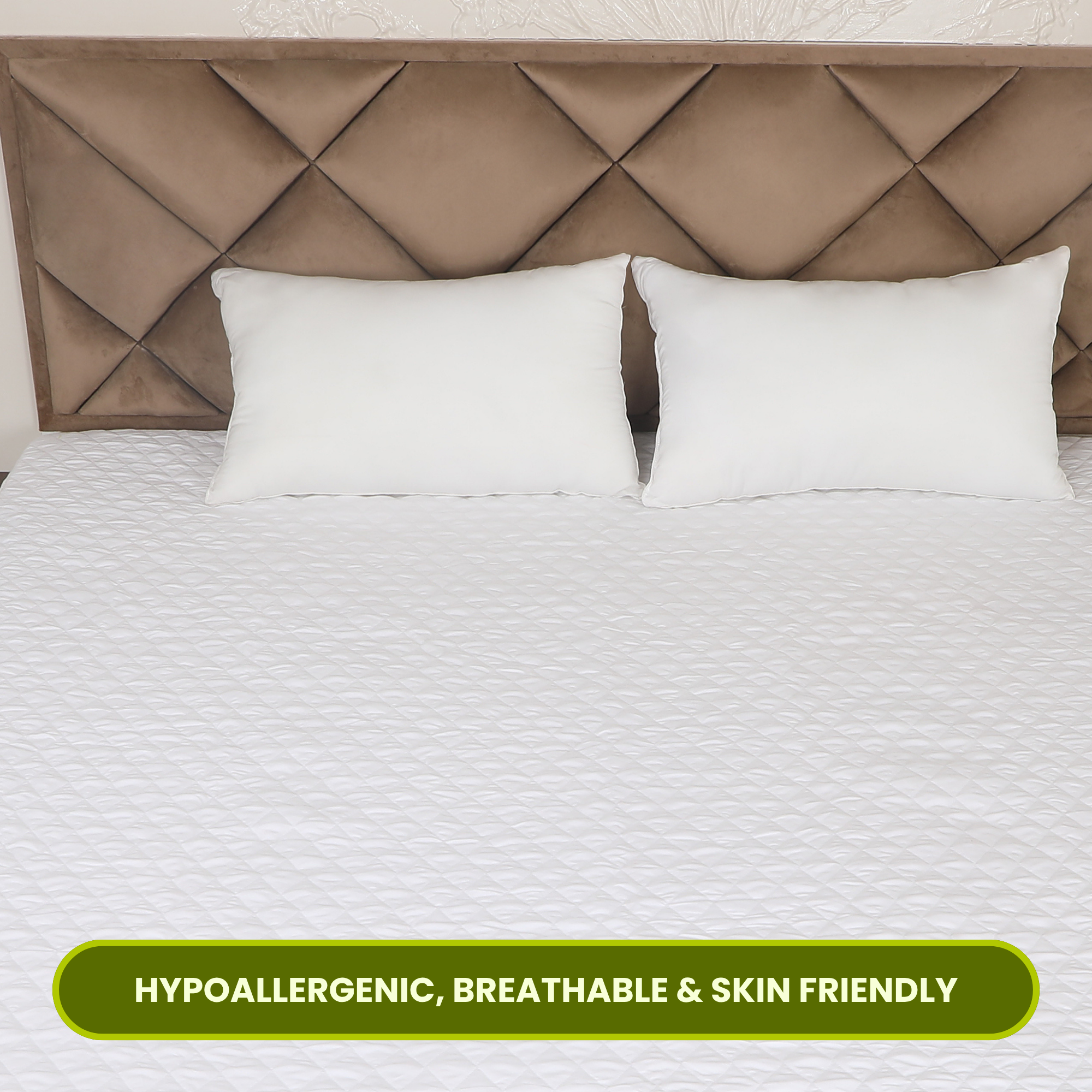 Quilted White Mattress Protector 