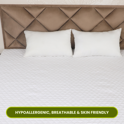 Quilted White Mattress Protector 