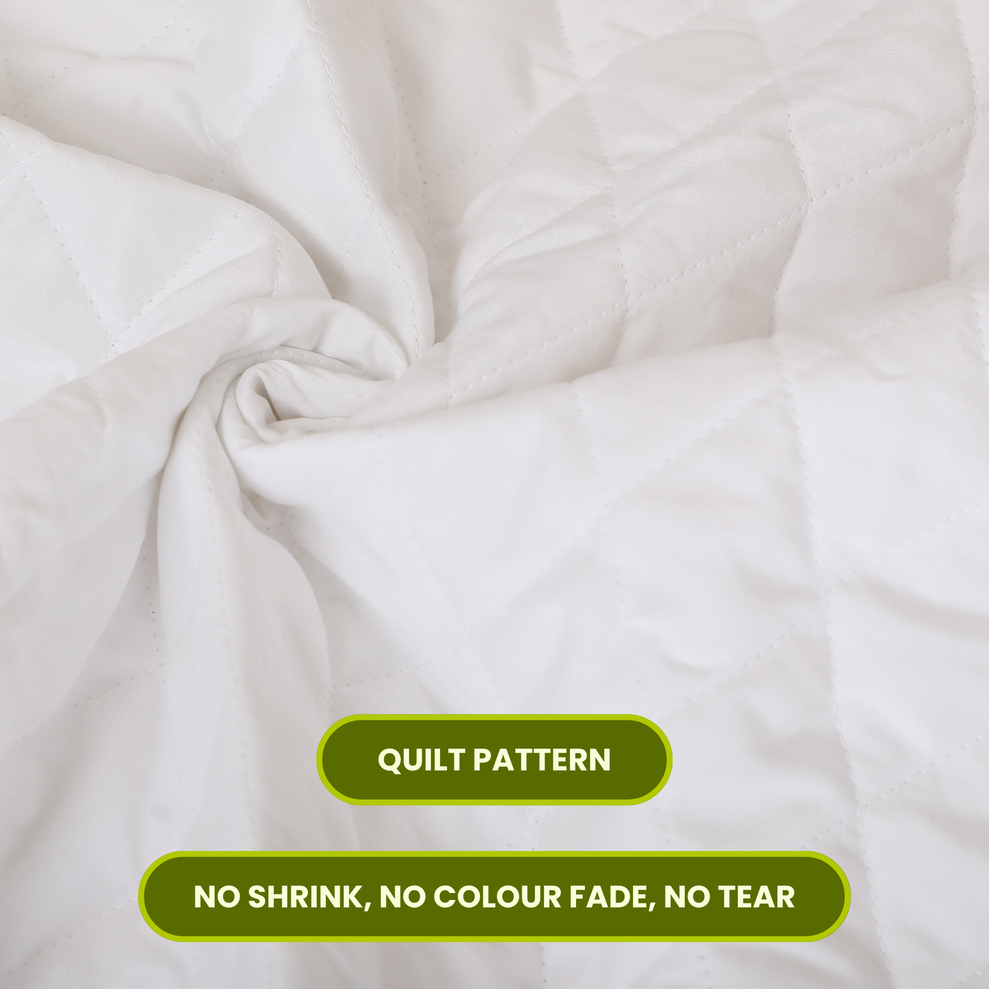 Quilted White Mattress Protector 