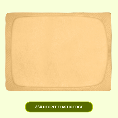 Beige Terry Cotton Mattress Protector