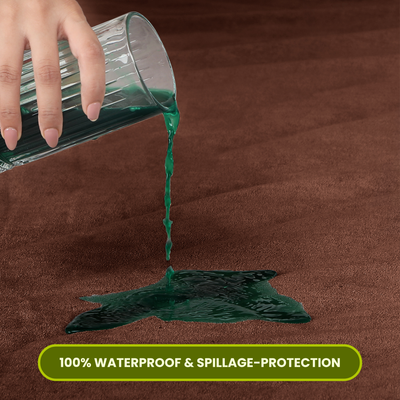 Brown Terry Cotton Mattress Protector