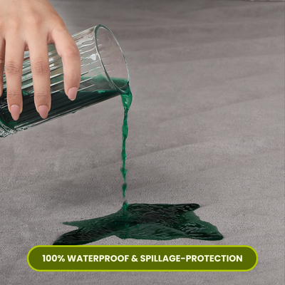 Grey Terry Cotton Mattress Protector