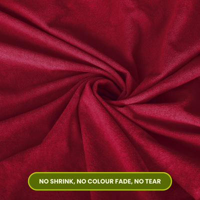 Maroon Terry Cotton Mattress Protector