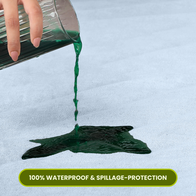 Sky Blue Terry Cotton Mattress Protector