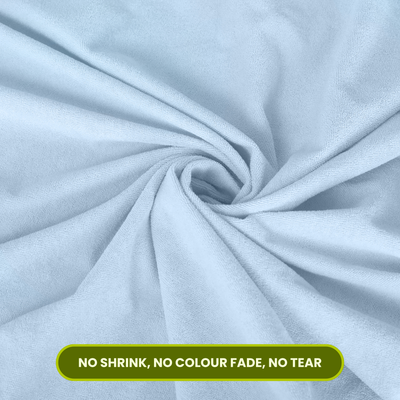 Sky Blue Terry Cotton Mattress Protector