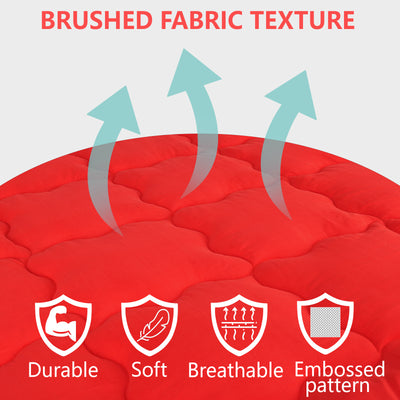 Red Mattress Topper / Pads #thickness_2-inch-500-gsm
