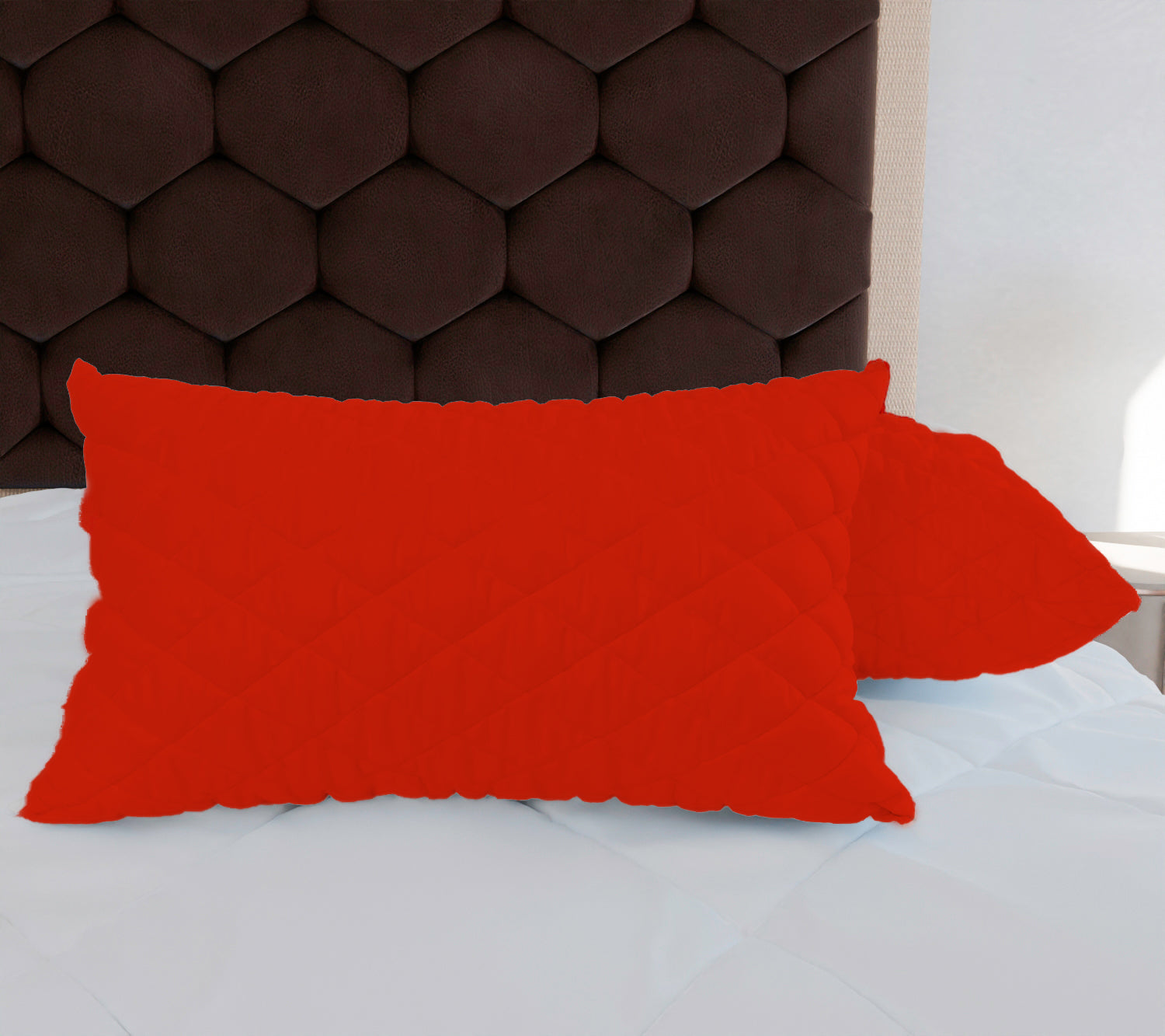 Red Quilted Pillows