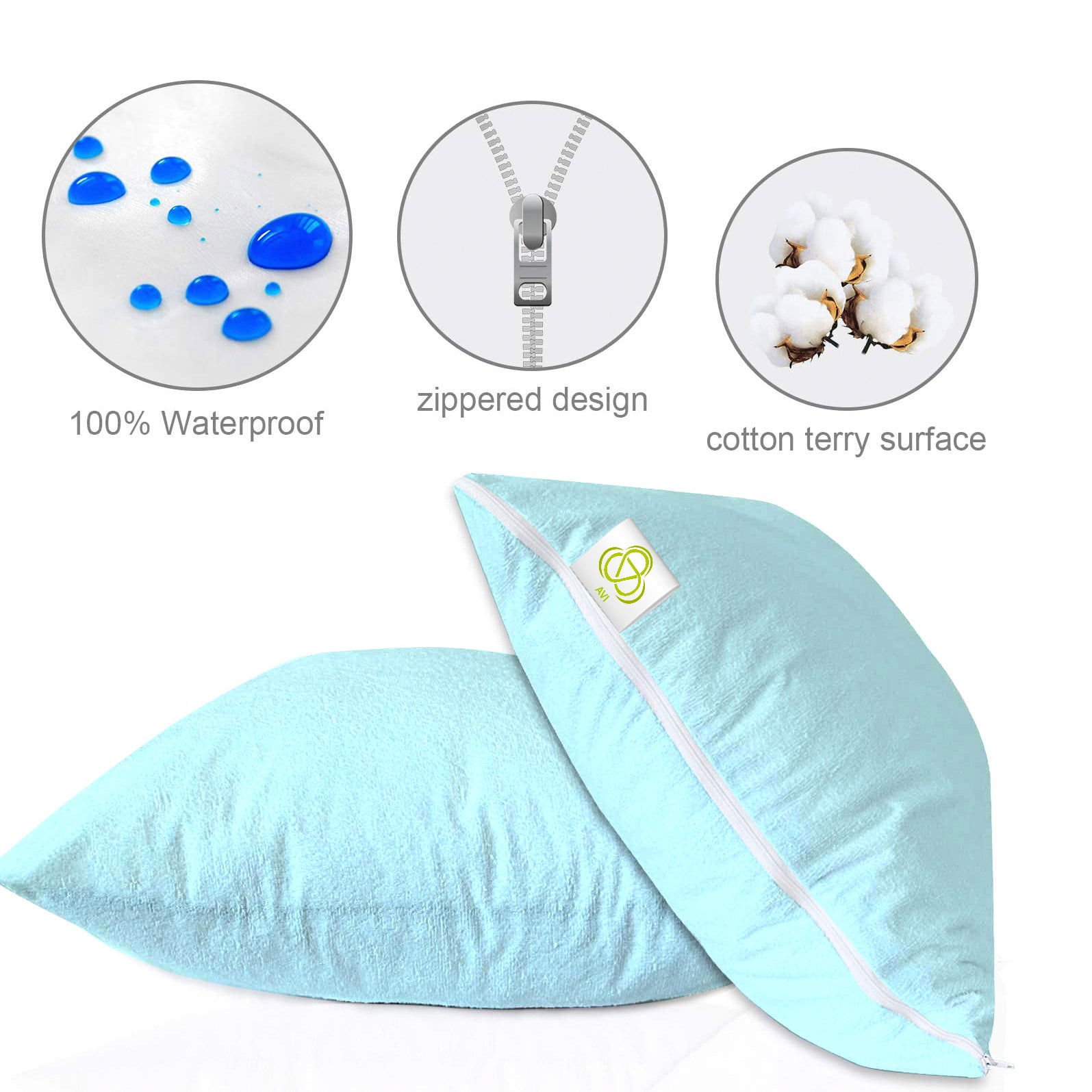 Sky Blue Cushion Protector