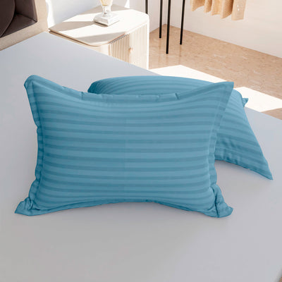 Sky Blue Stripe Pillow Covers