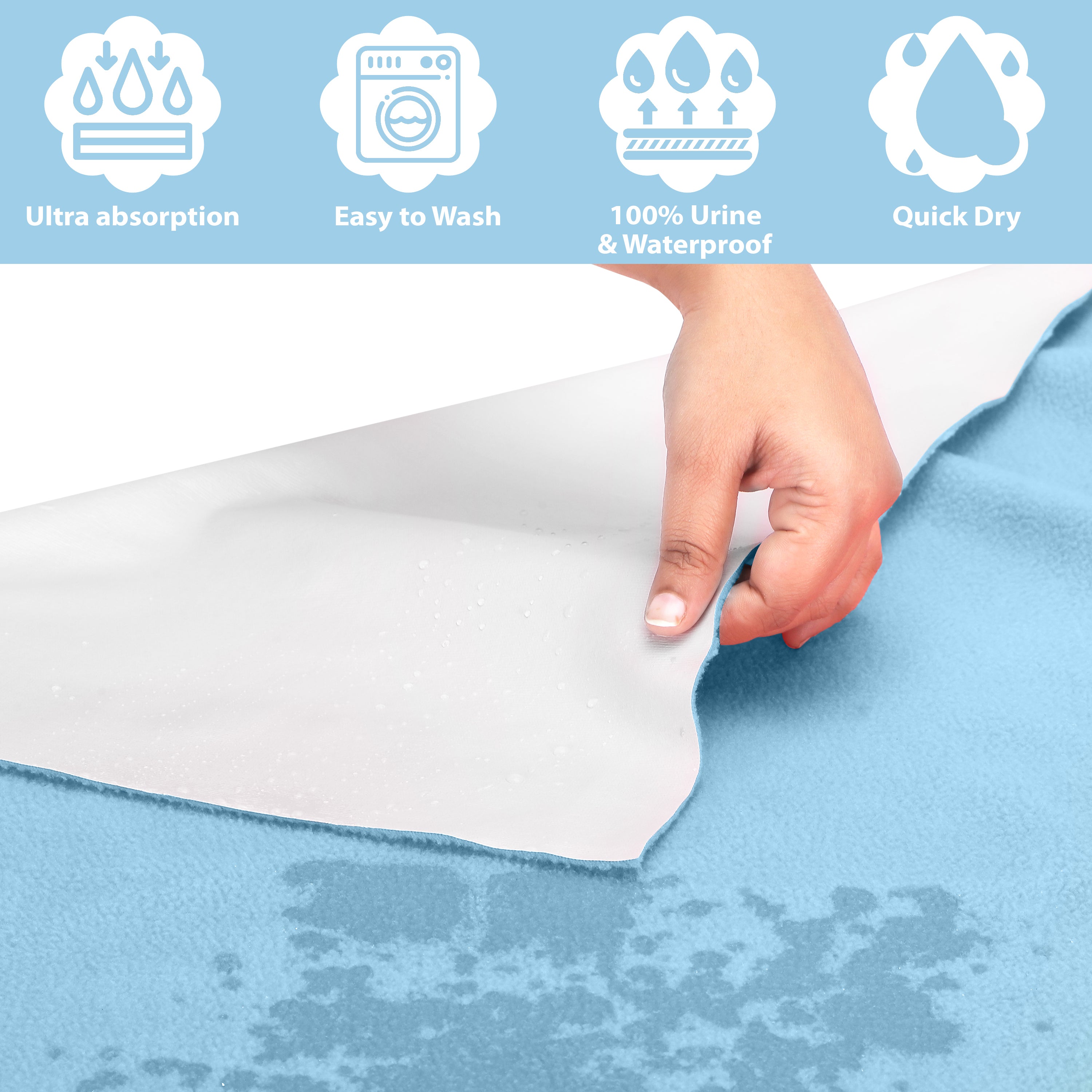 Sky Blue Fleece Dry Sheet