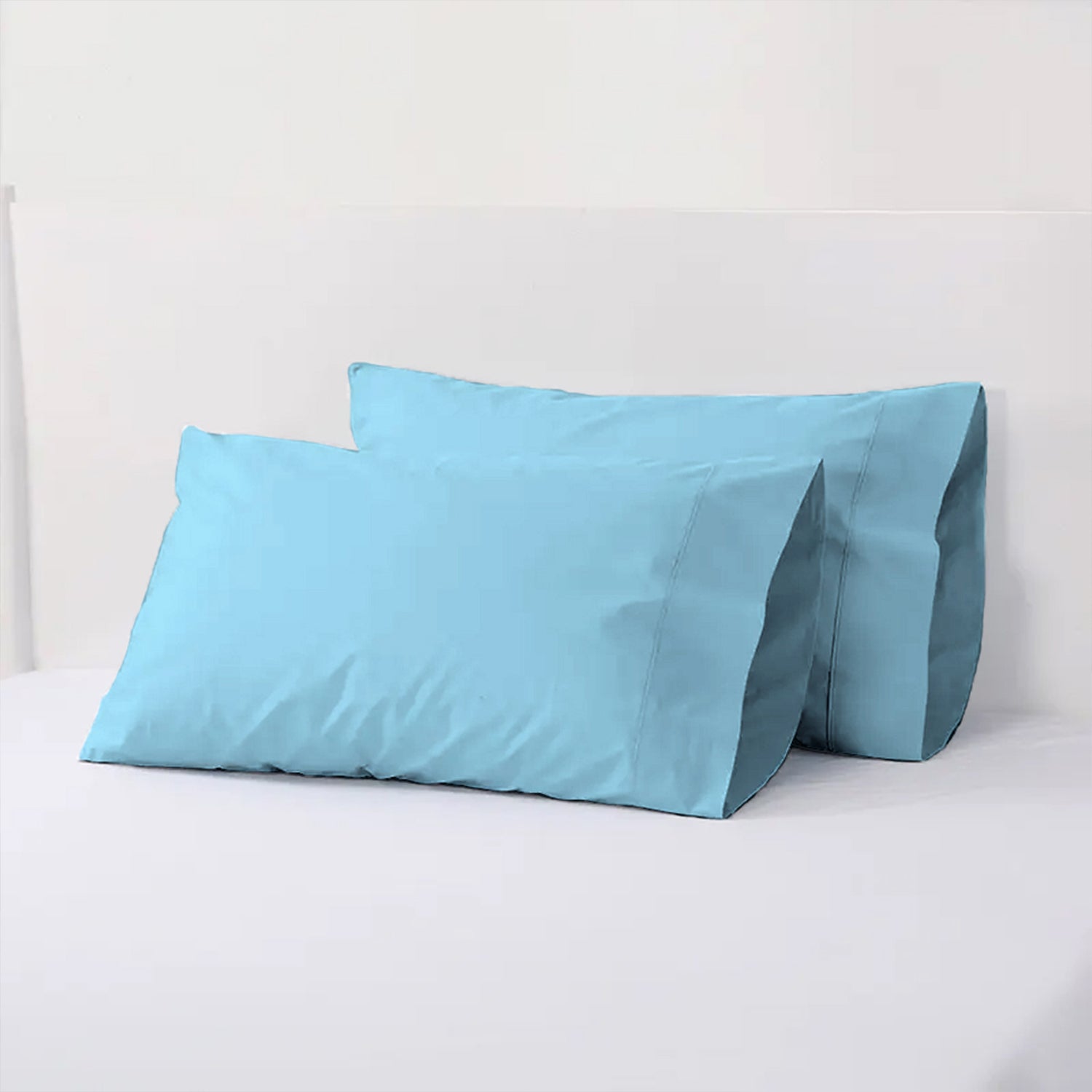 Sky Blue Plain Pillow Covers