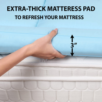 Sky Blue Mattress Topper / Pads 