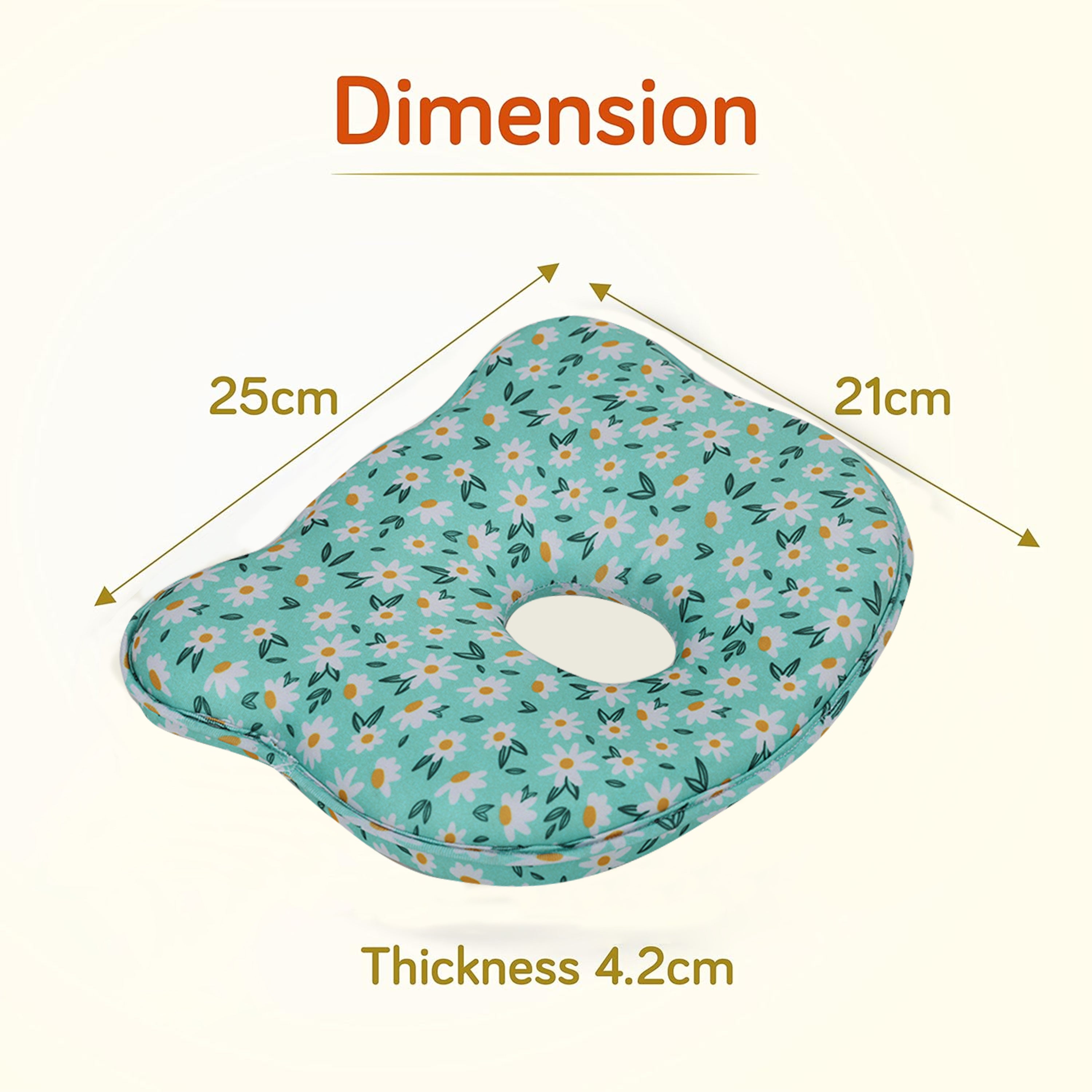 Teal Memory Foam Head Pillow