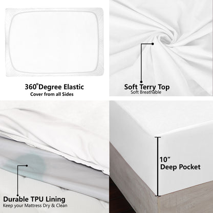 White Mattress Protector (Polycotton)