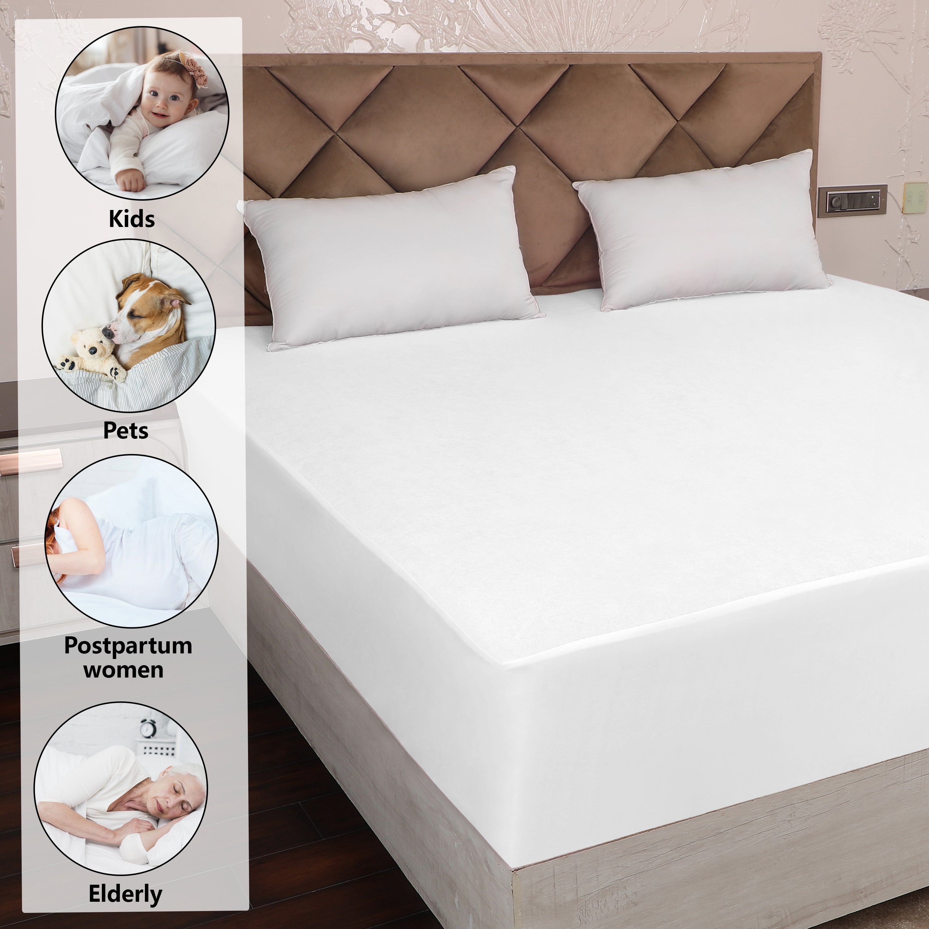 White Mattress Protector (Polycotton)