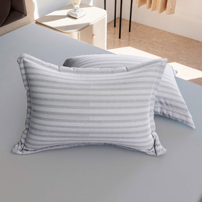 White Stripe Pillow Covers