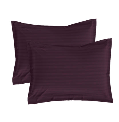 Wine Stripe Pillow Covers