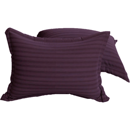 Wine Stripe Pillow Covers