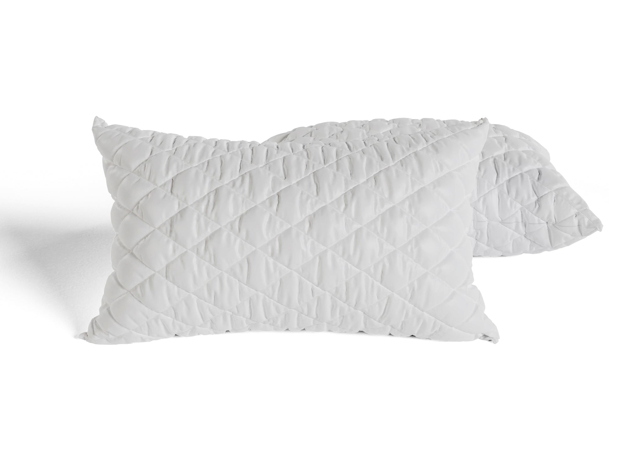 White Quilted Pillows