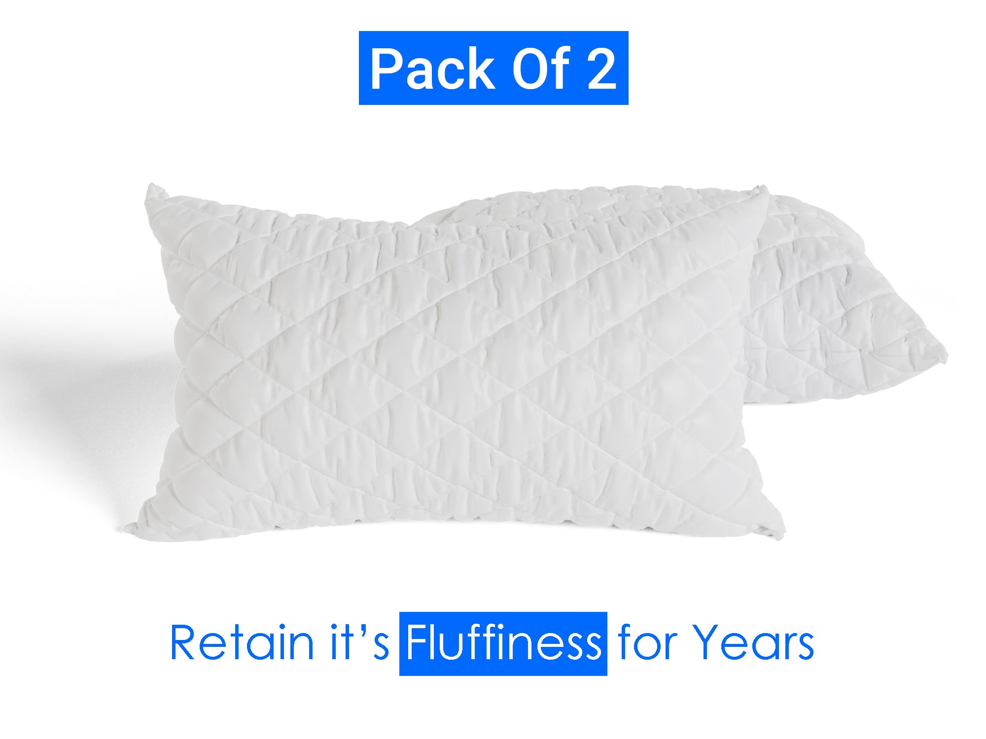 White Quilted Pillows