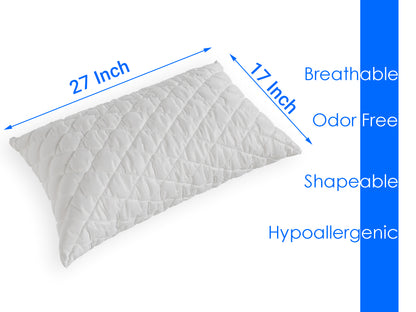 White Quilted Pillows