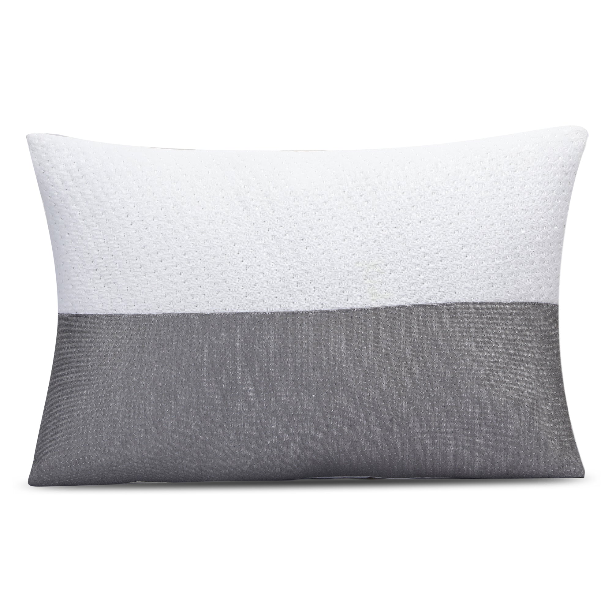 White & Grey Microfiber Sleeping Pillow