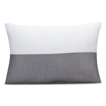 White & Grey Microfiber Sleeping Pillow