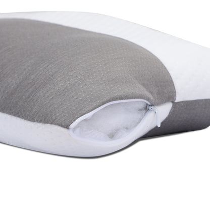 White & Grey Microfiber Sleeping Pillow