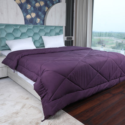 Wine Microfiber Polyester Comforter