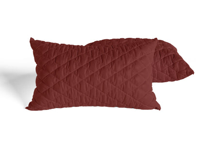 Wine Quilted Pillows