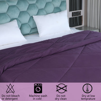 Wine Microfiber Polyester Comforter