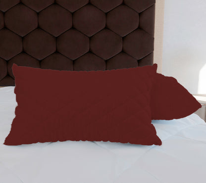 Wine Quilted Pillows