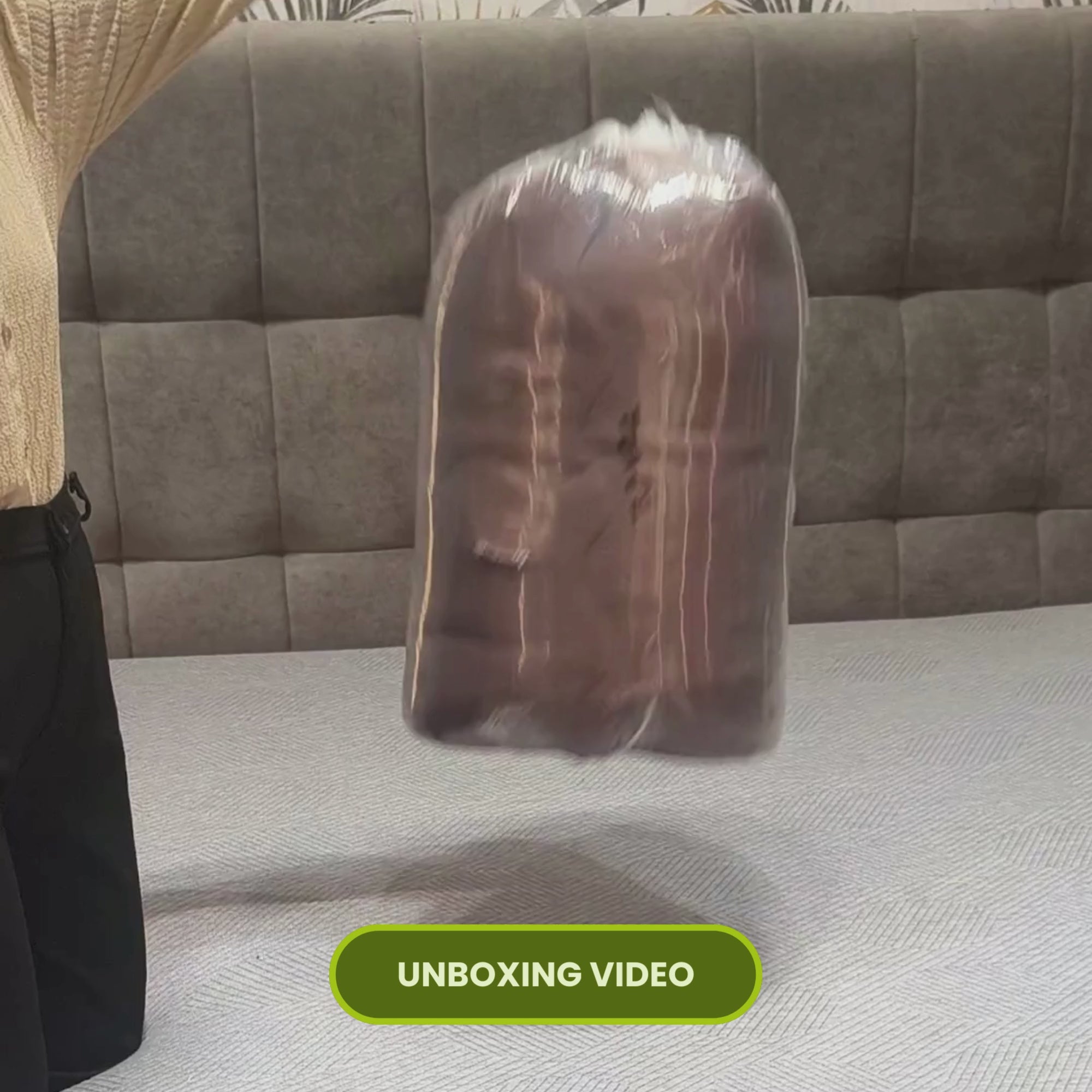 Load video: Brown Mattress Topper / Pads #thickness_2-inch-500-gsm