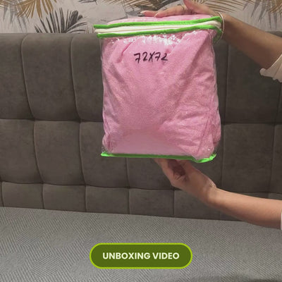 Pink Terry Cotton Mattress Protector