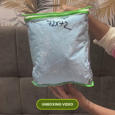 Sky Blue Terry Cotton Mattress Protector