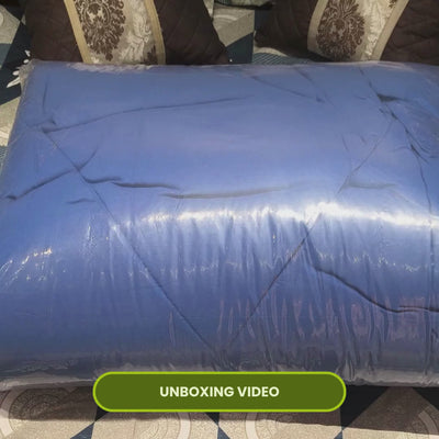 Blue & White Reversable Comforter/Duvet