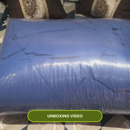 Blue & White Reversable Comforter/Duvet